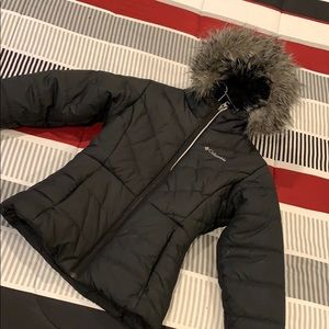 Columbia puff jacket with removable hoodie
